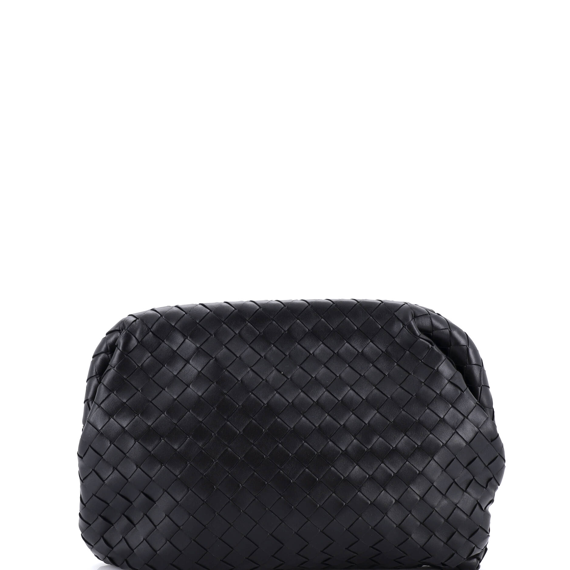 Clasp Bag Intrecciato Leather Medium
