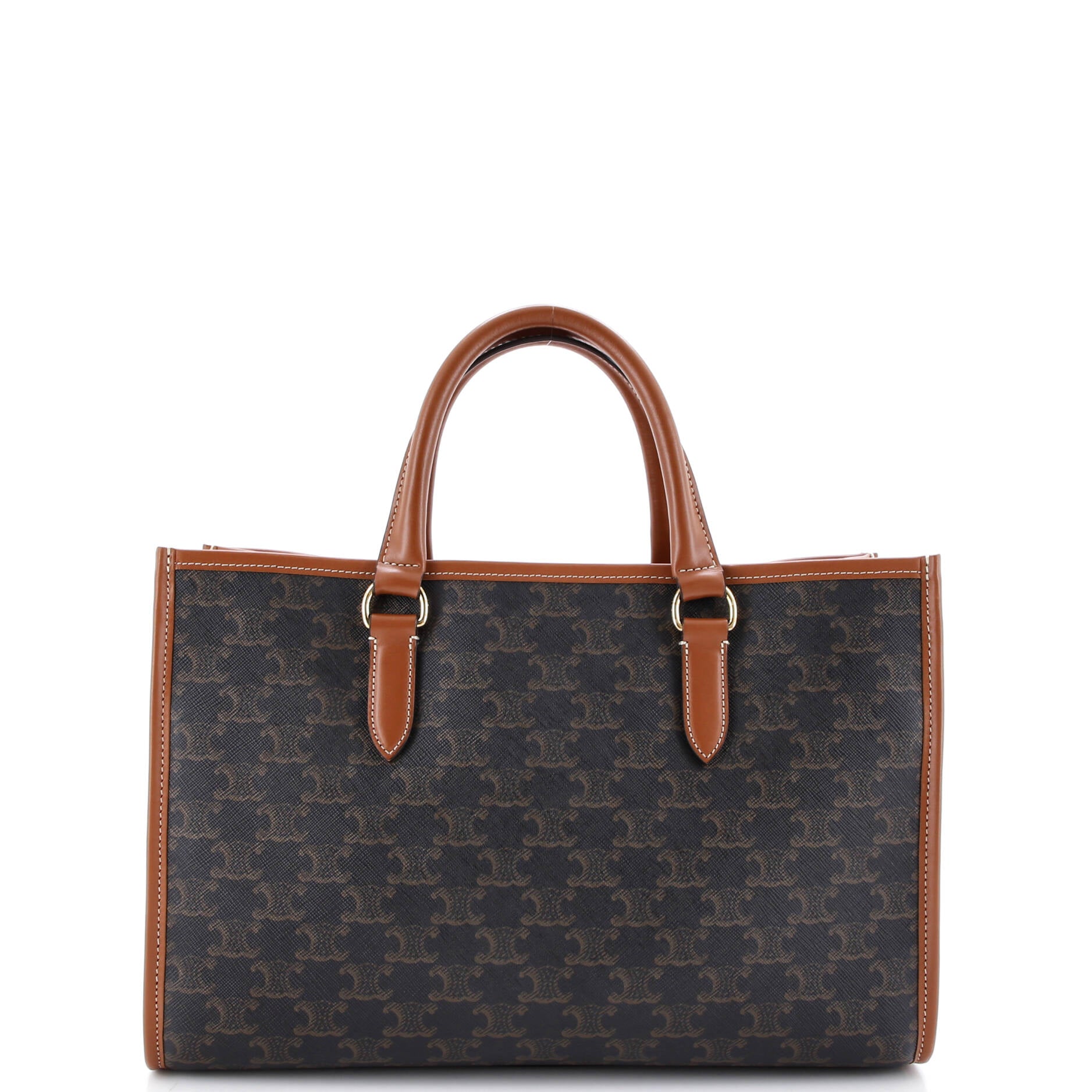 Horizontal Cabas Tote Triomphe Coated Canvas Mini