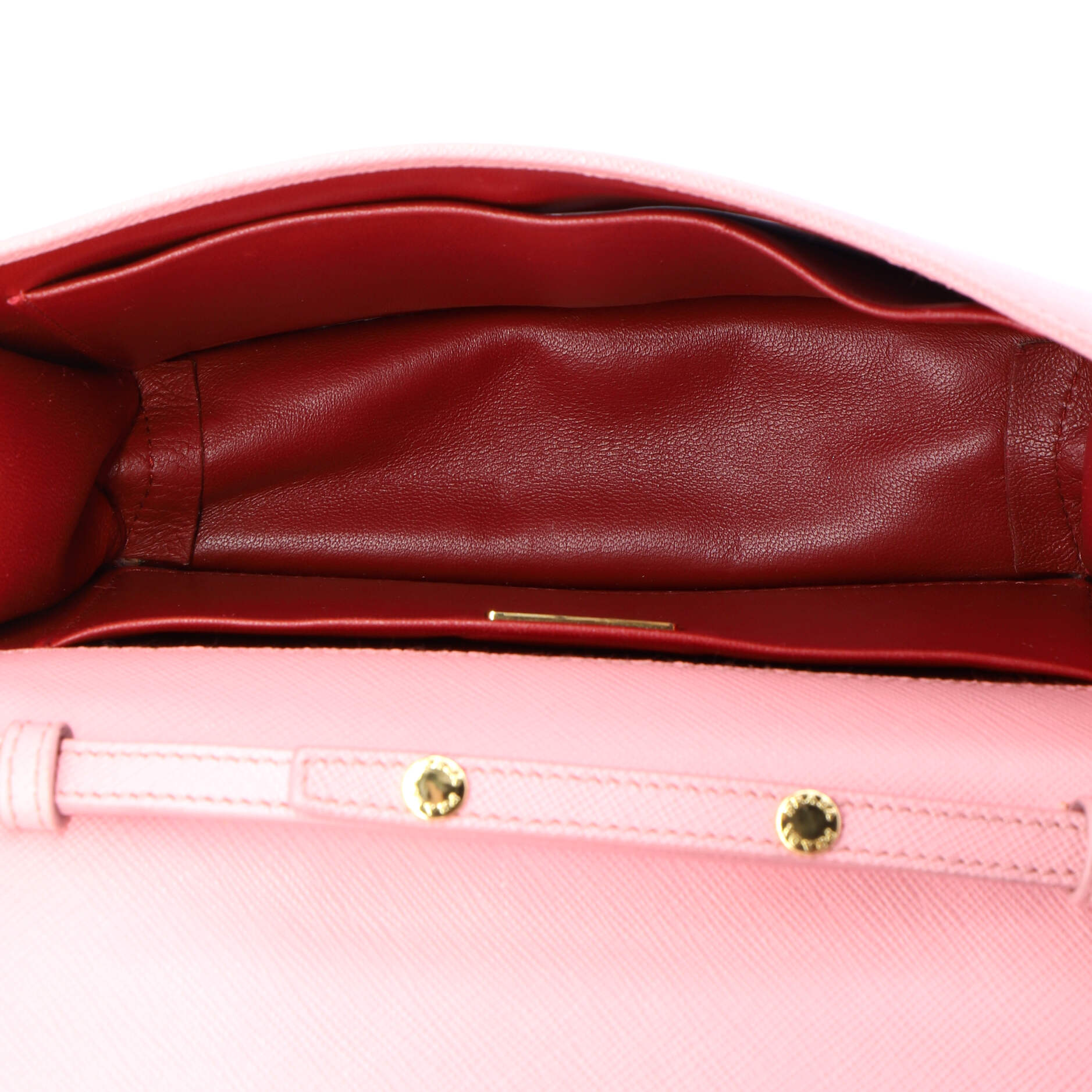 Convertible Flap Clutch Saffiano Leather Small
