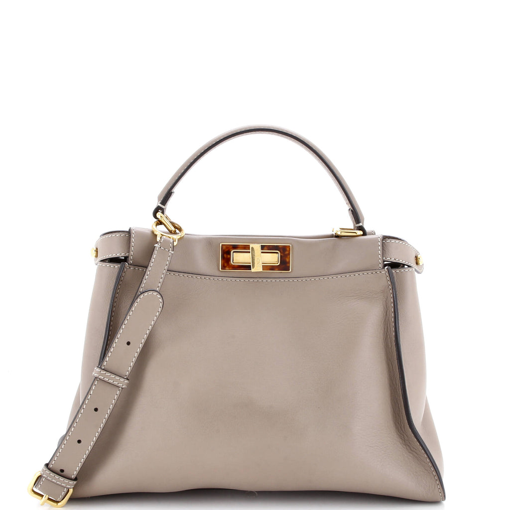 Peekaboo Bag Leather with Plexiglass Detail Regular