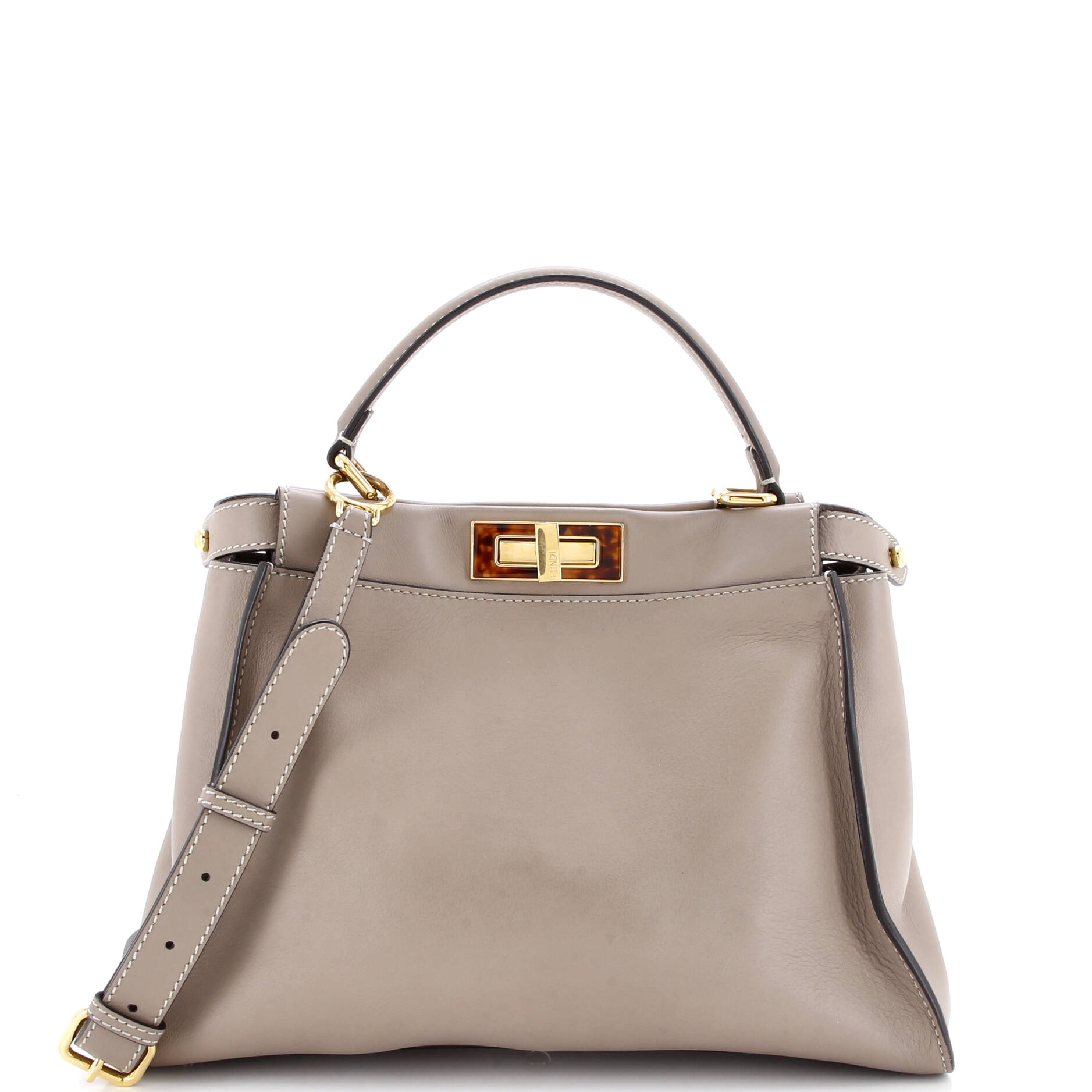 Peekaboo Bag Leather with Plexiglass Detail Regular