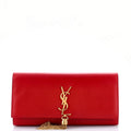 Classic Monogram Tassel Clutch Leather Long