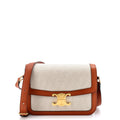 Triomphe Shoulder Bag Canvas with Leather Medium