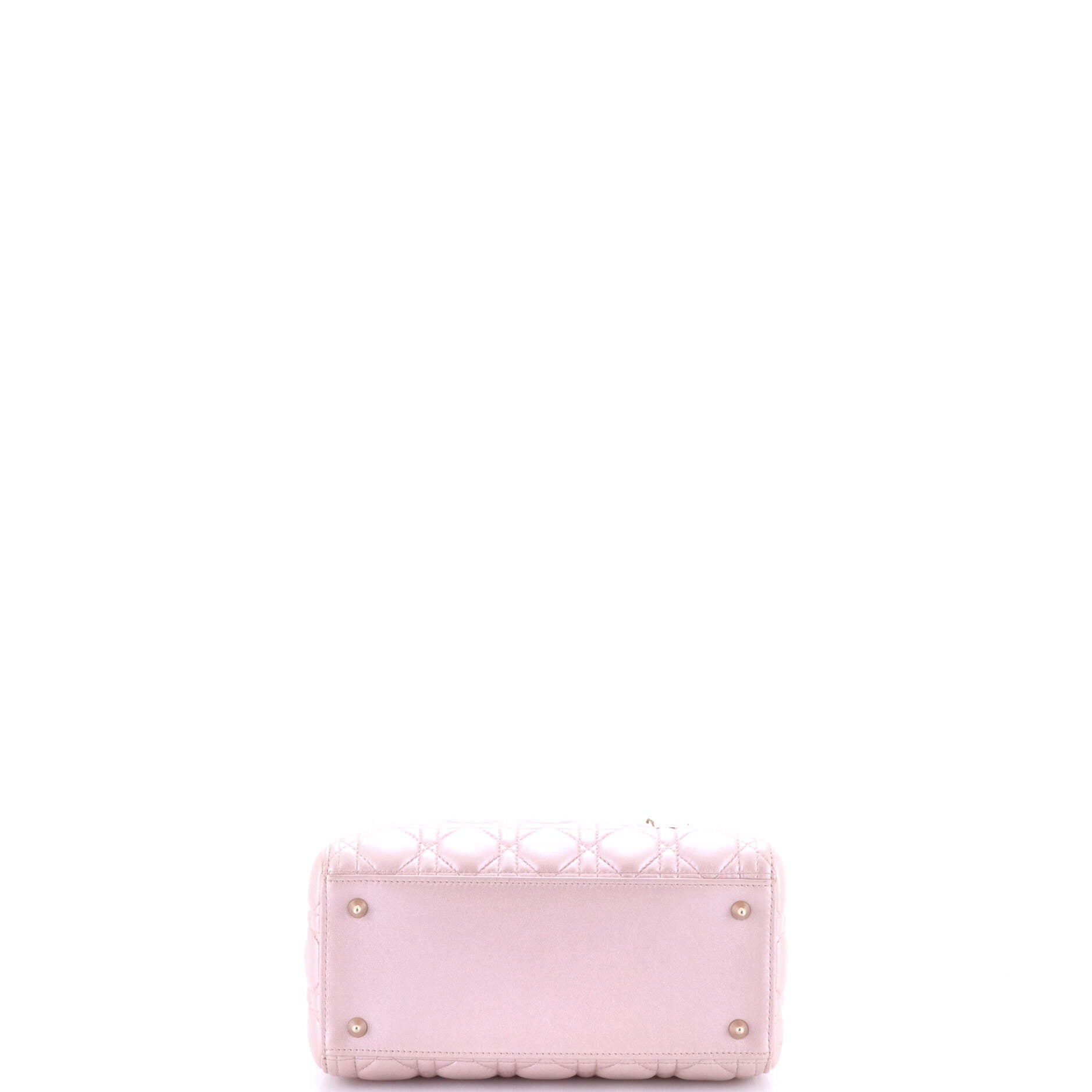 Lady Dior Bag Cannage Quilt Metallic Leather Medium
