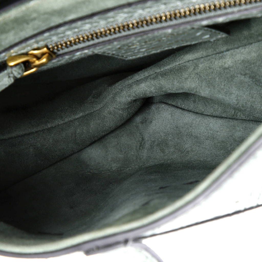 Saddle Handbag Python Medium