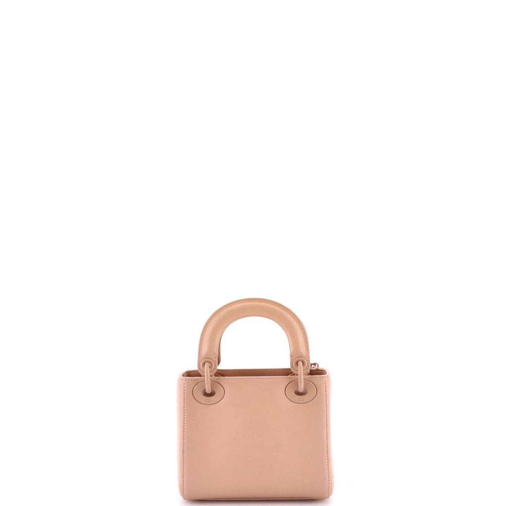 Ultra Matte Lady Dior Bag Flower Embroidered Lambskin Mini