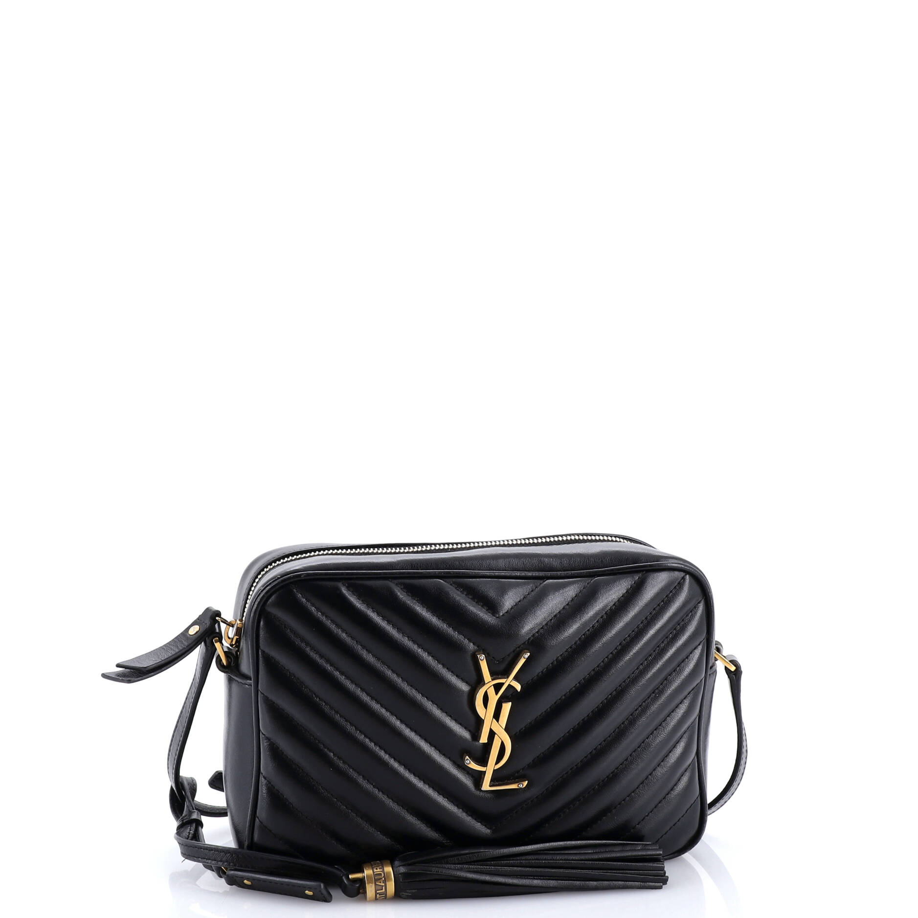 Lou Camera Bag Matelasse Chevron Leather Small