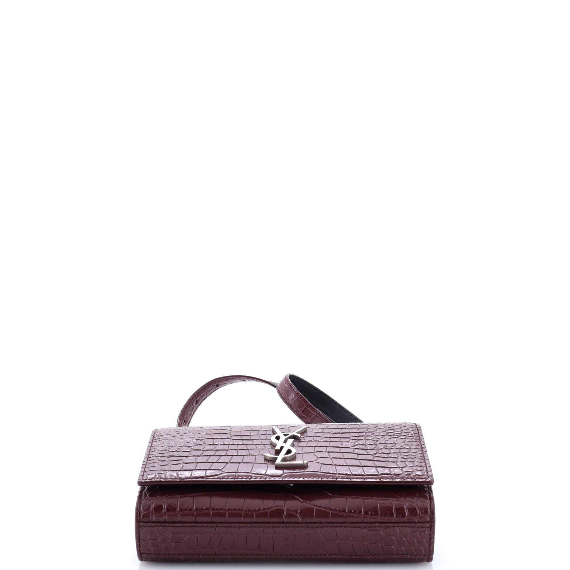 Classic Monogram Kate Belt Bag Crocodile Embossed Leather