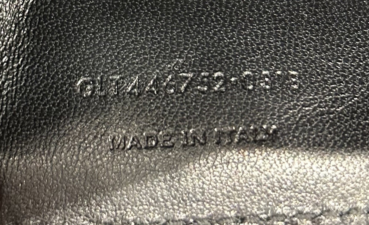 Classic Monogram Crossbody Bag Crocodile Embossed Leather Large