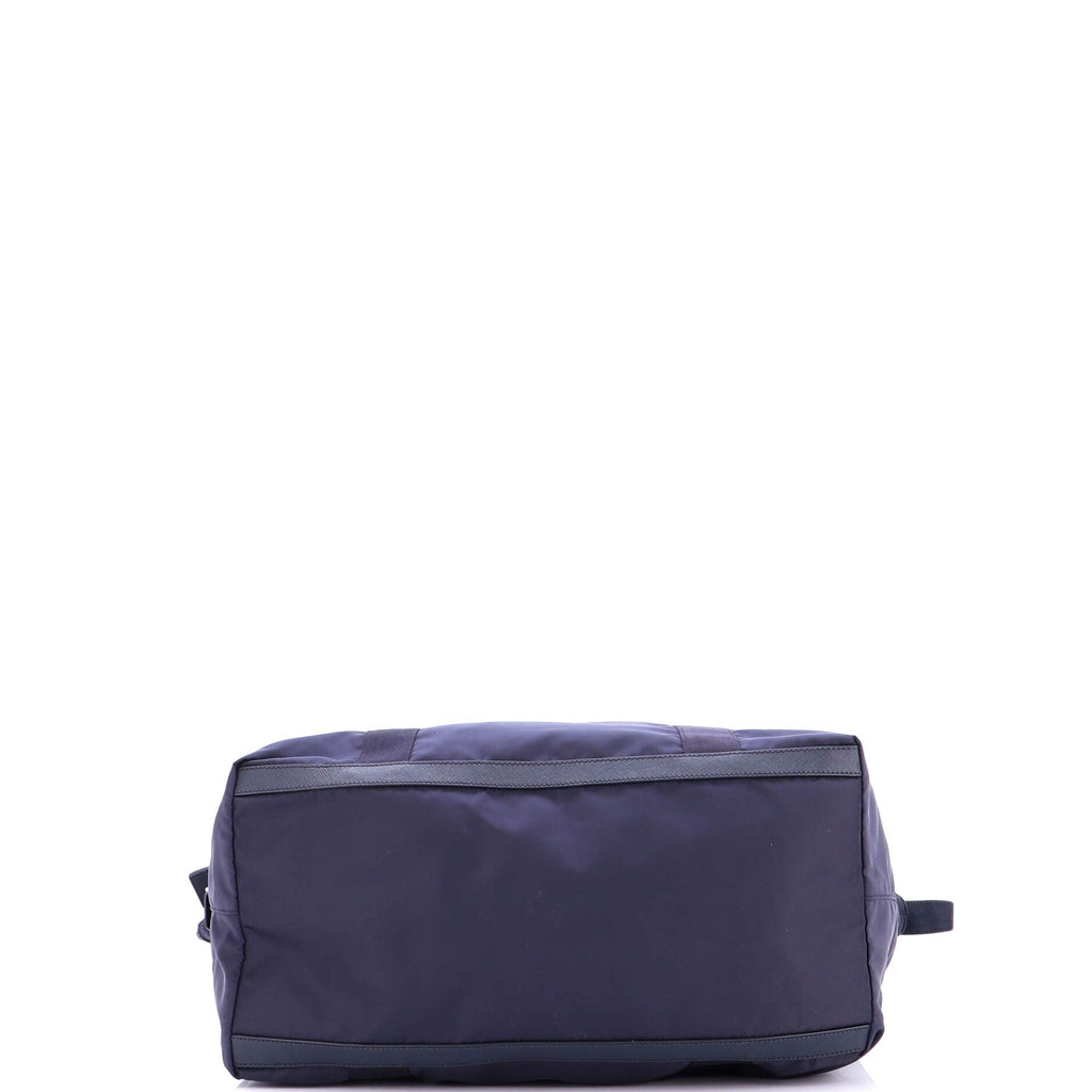 Weekend Duffle Bag Tessuto with Saffiano Leather Large