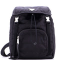 Double Buckle Backpack Quilted Tessuto Medium