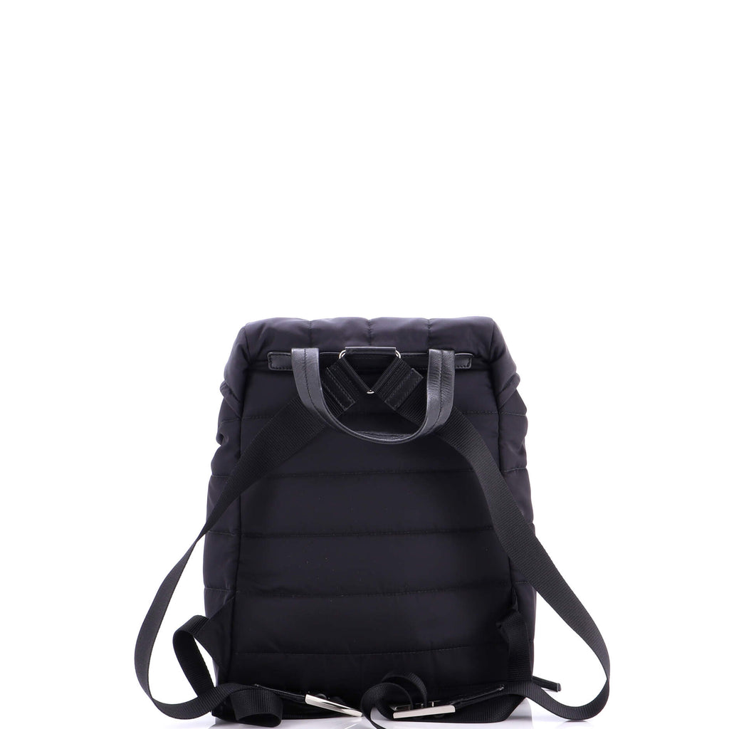 Double Buckle Backpack Quilted Tessuto Medium