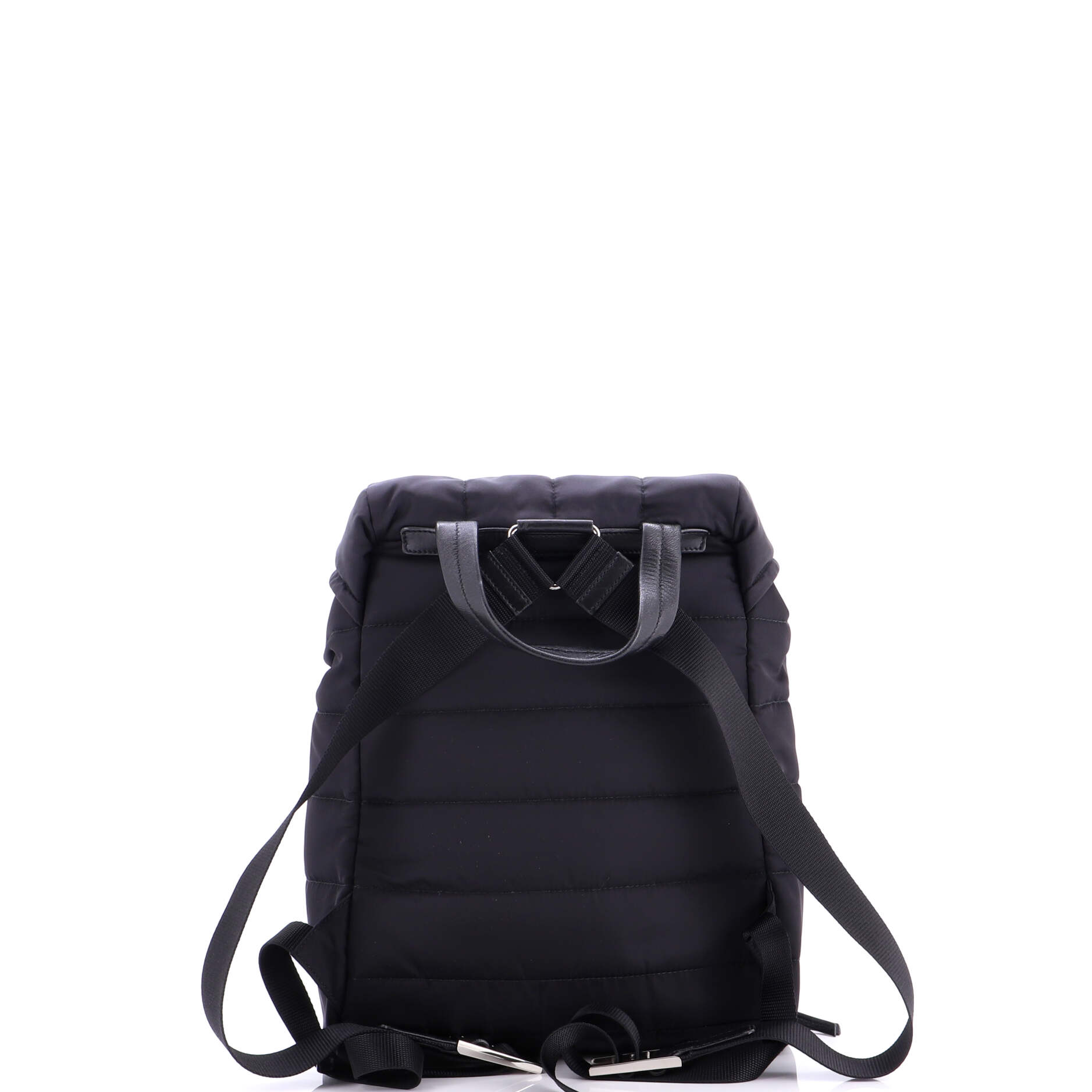 Double Buckle Backpack Quilted Tessuto Medium