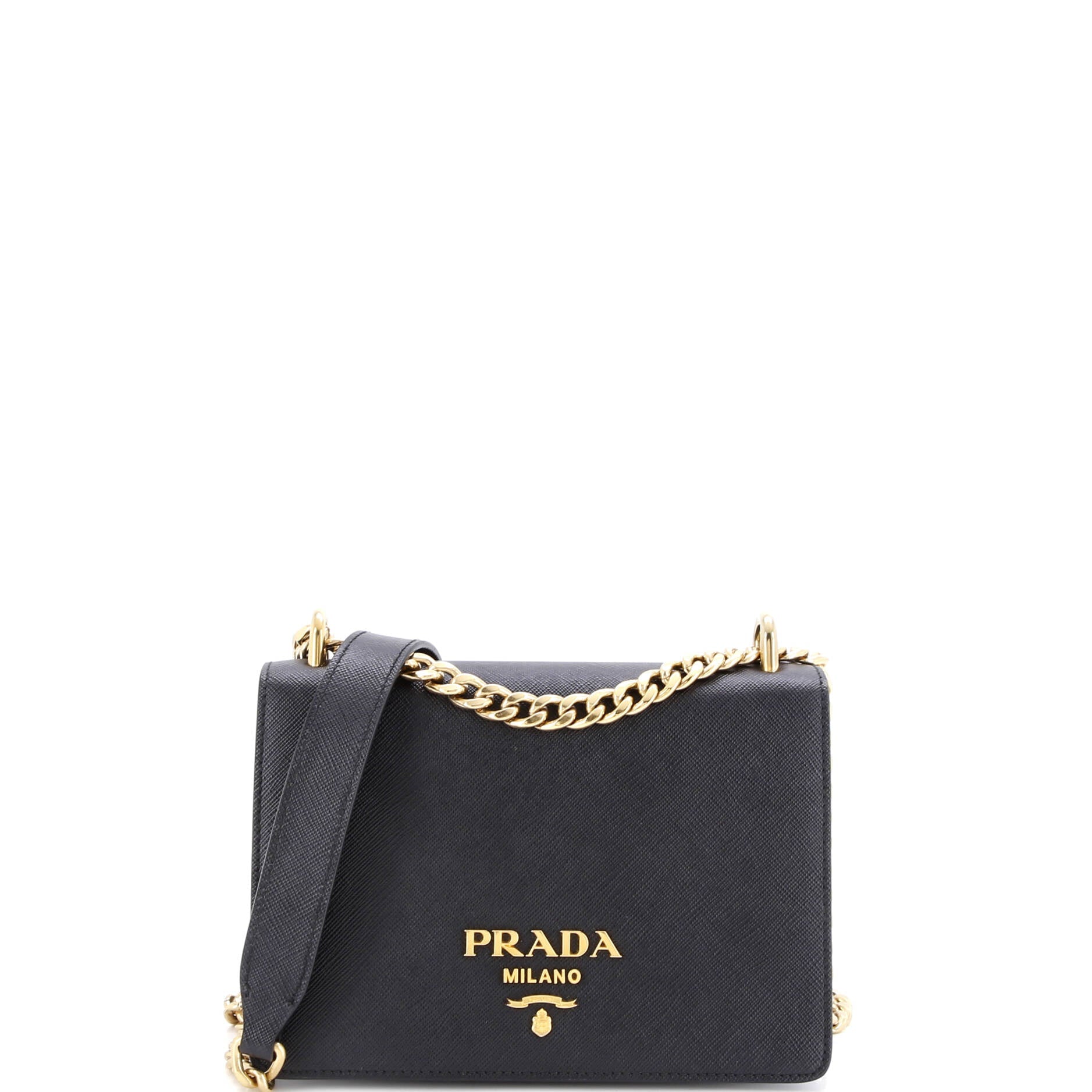 Chain Flap Bag Saffiano Leather Small