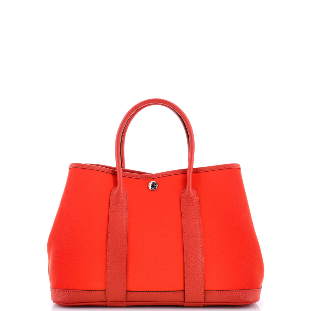 Garden Party Tote Toile and Leather 30