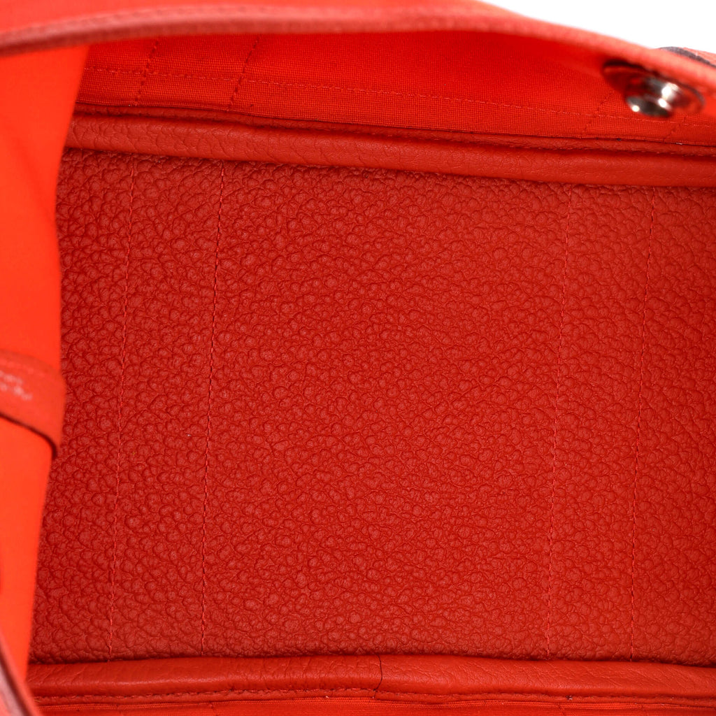 Garden Party Tote Toile and Leather 30