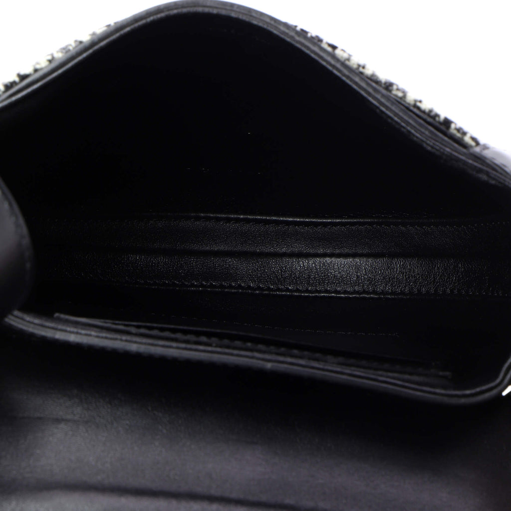 Besace 16 Bag Tweed and Leather Small
