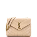 Loulou Shoulder Bag Matelasse Chevron Leather Small