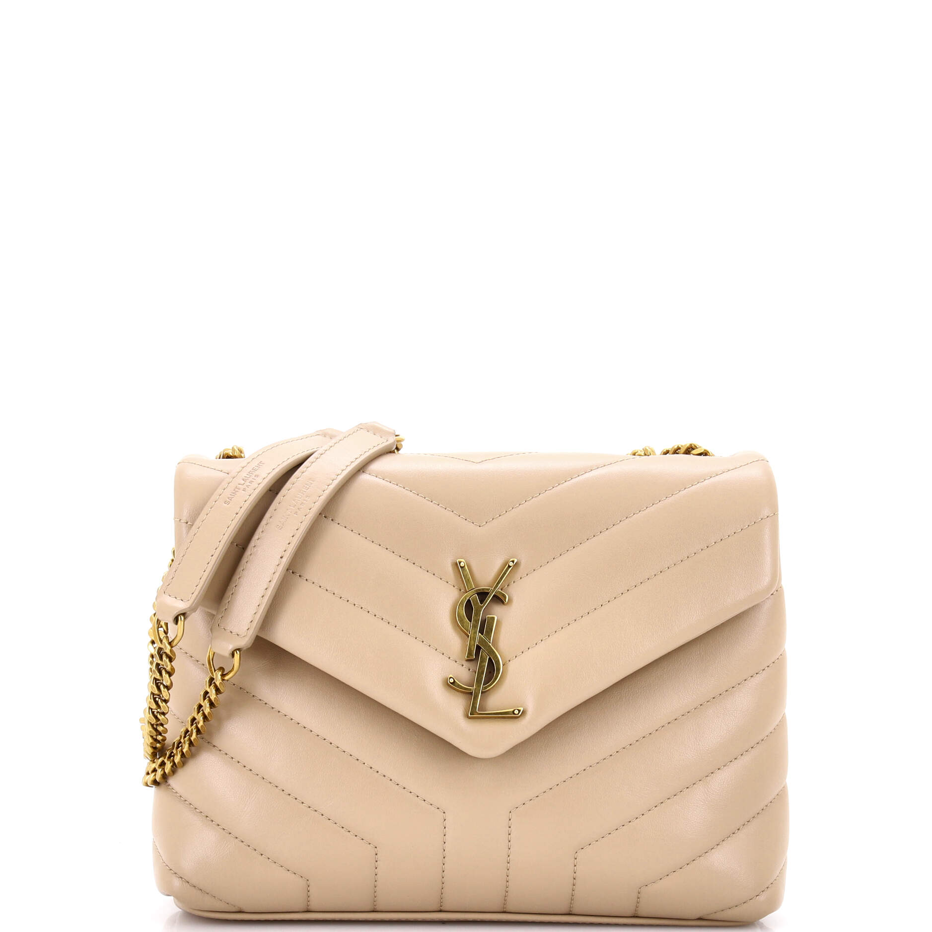 Loulou Shoulder Bag Matelasse Chevron Leather Small