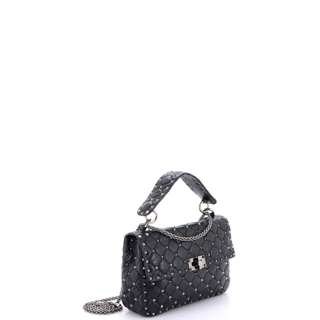Rockstud Spike Flap Bag Quilted Leather Medium