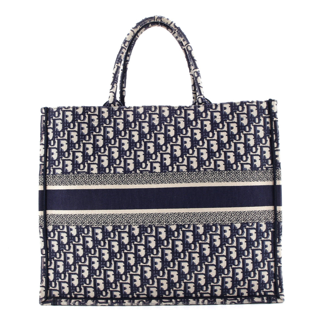 Book Tote Oblique Canvas Large