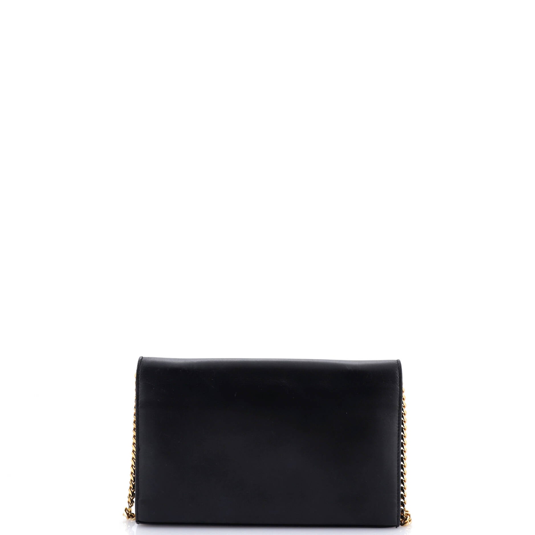 Classic Monogram Wallet on Chain Leather Small