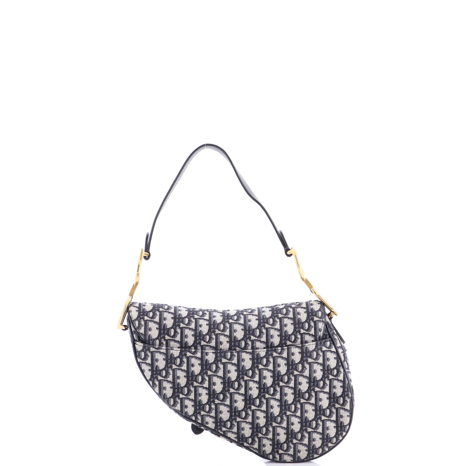 Saddle Handbag with Strap Oblique Canvas Medium