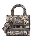 Lady D-Lite Bag Embroidered Canvas Medium