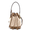 Mon Tresor Bucket Bag Zucca Wool with Leather Mini