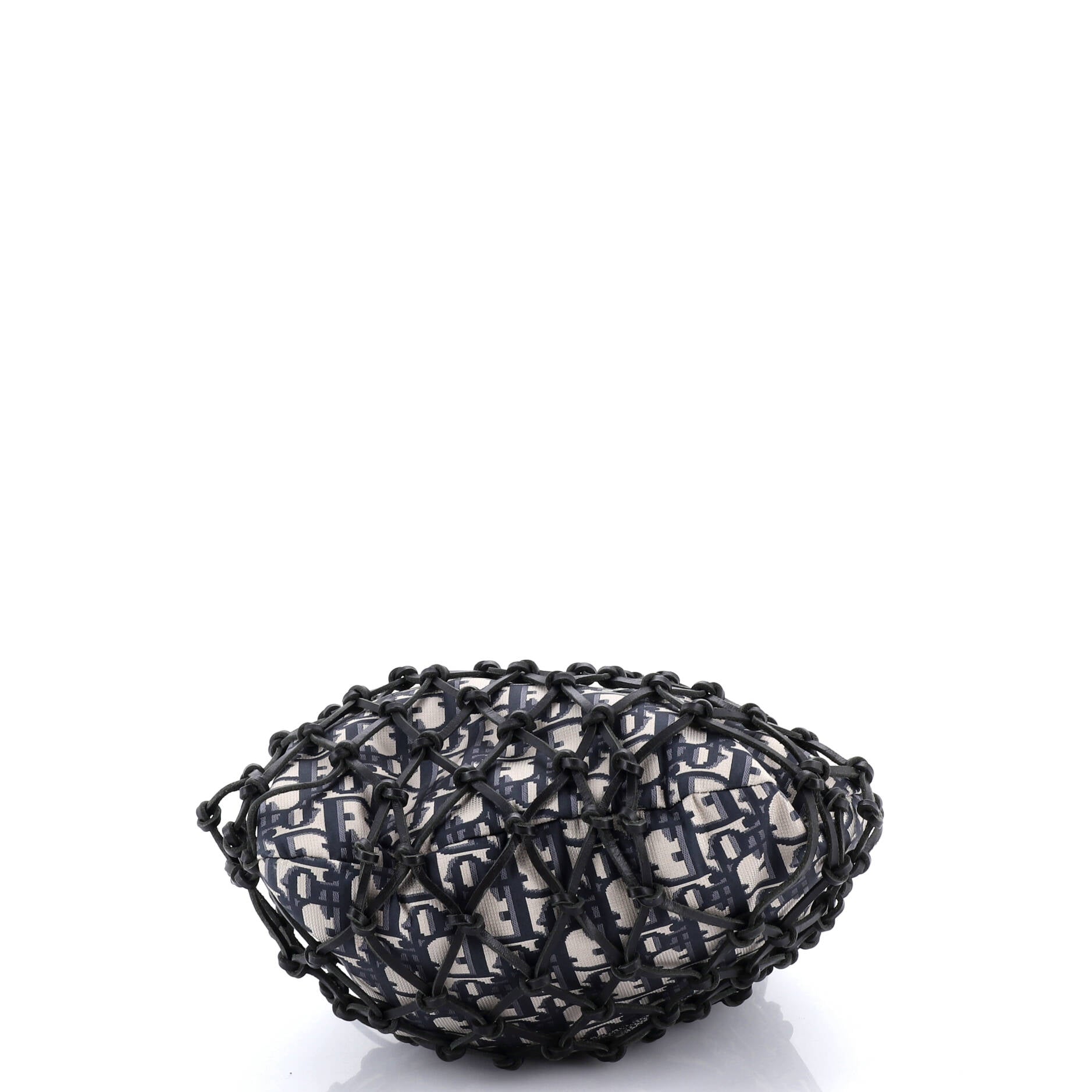 Drawstring Net Tote Diorissimo Canvas and Leather