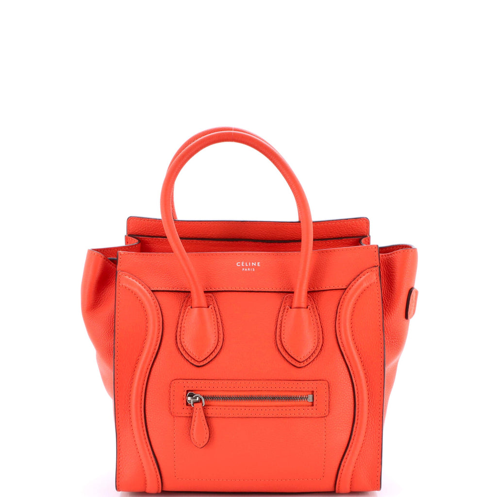 Luggage Bag Grainy Leather Micro