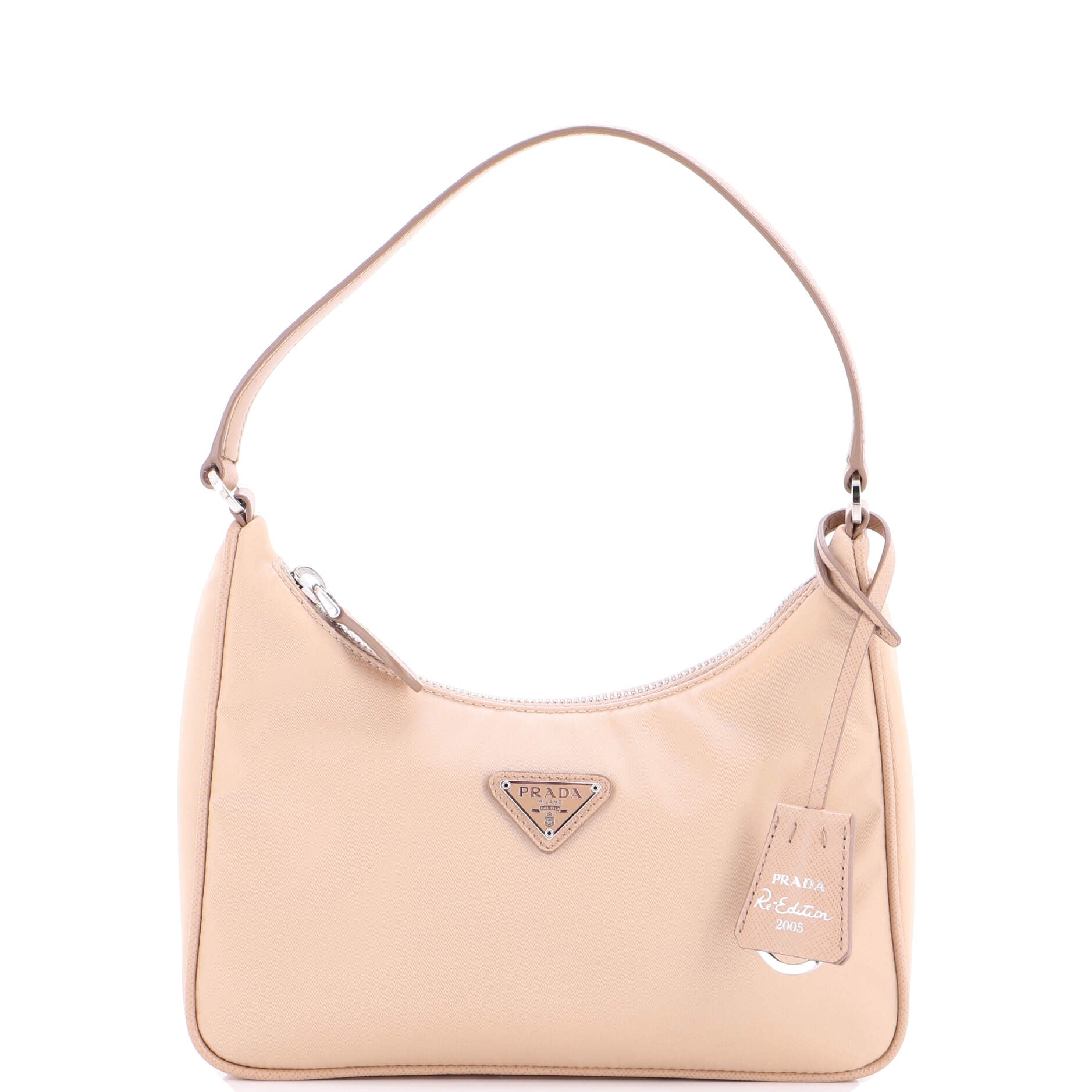 Re-Edition 2005 Hobo Tessuto with Saffiano Leather Mini