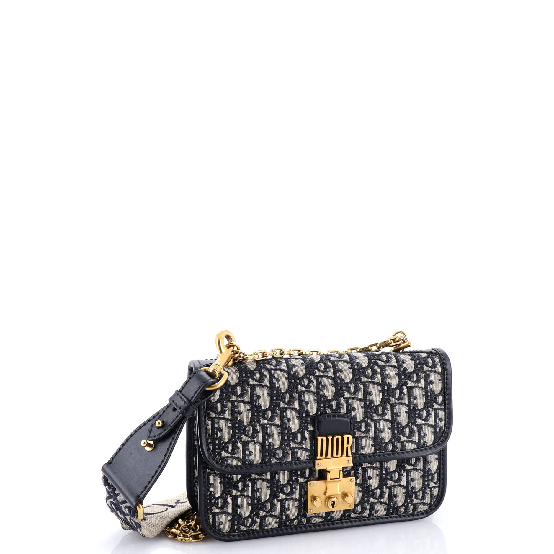 Dioraddict Flap Bag Oblique Canvas Medium