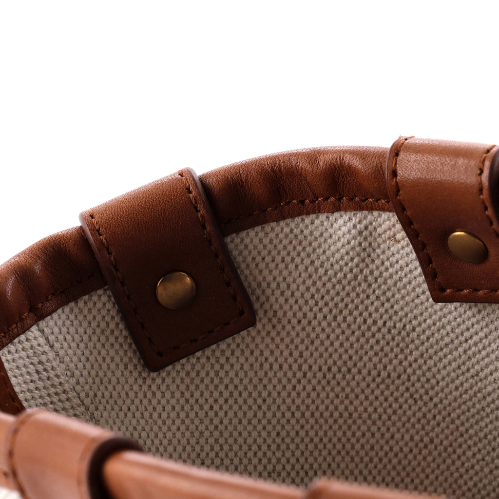 Beatrix Panier Cut Out Tote Canvas with Leather