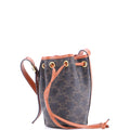 Drawstring Bucket Bag Triomphe Coated Canvas Mini
