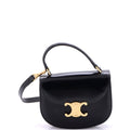 Triomphe Besace Clea Top Handle Flap Bag Leather Mini