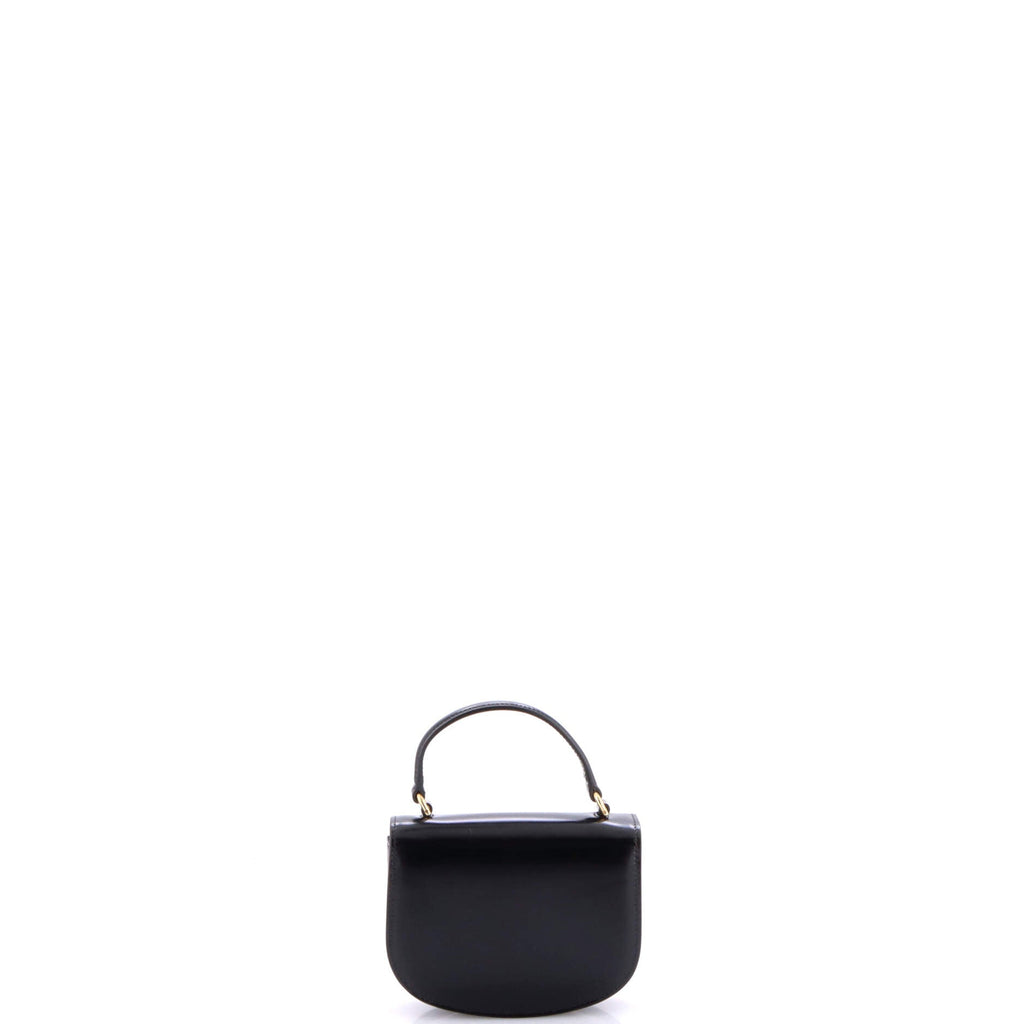 Triomphe Besace Clea Top Handle Flap Bag Leather Mini