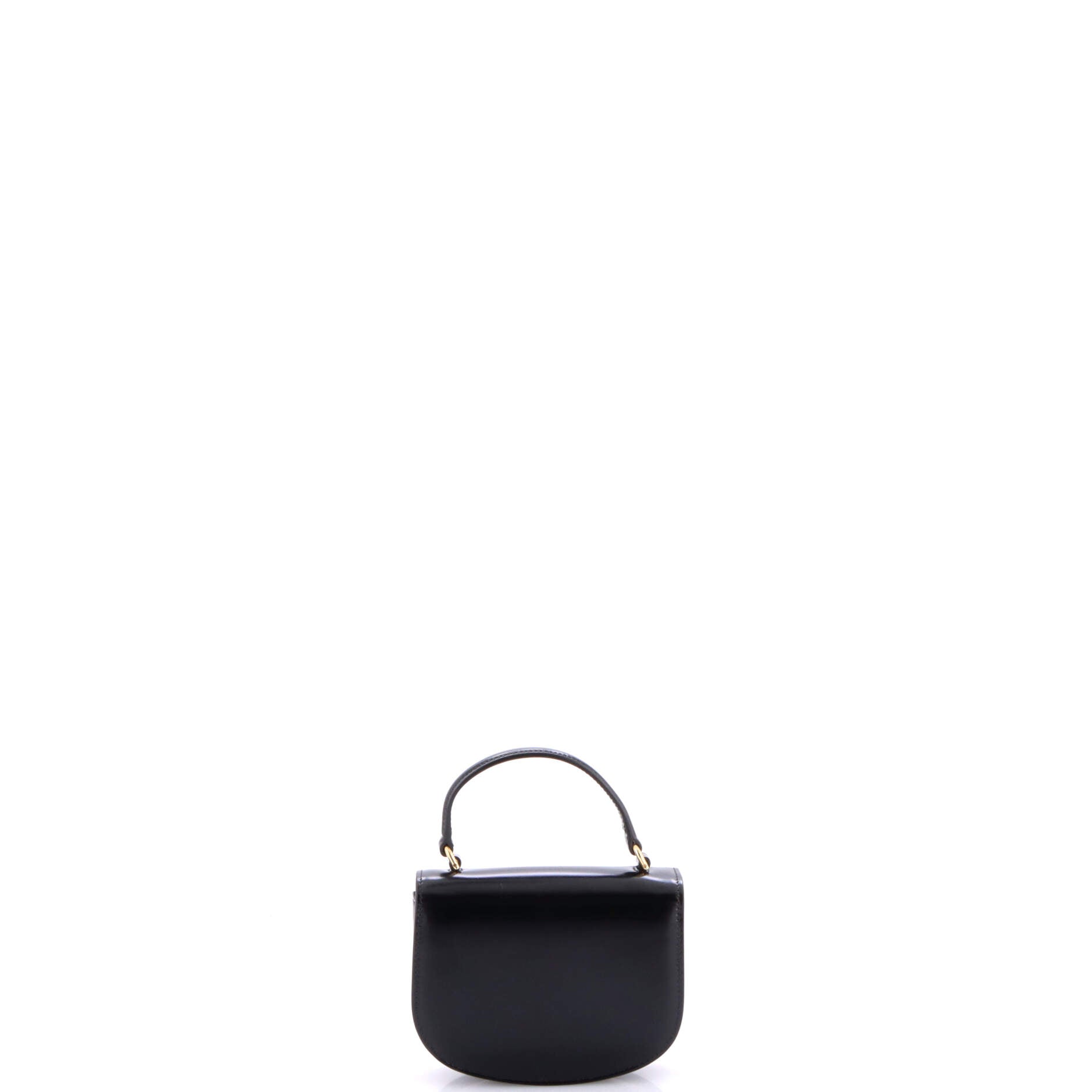 Triomphe Besace Clea Top Handle Flap Bag Leather Mini