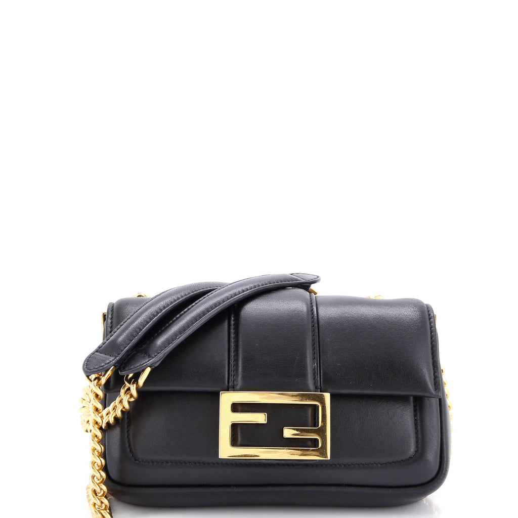 Chain Baguette Bag Leather Mini