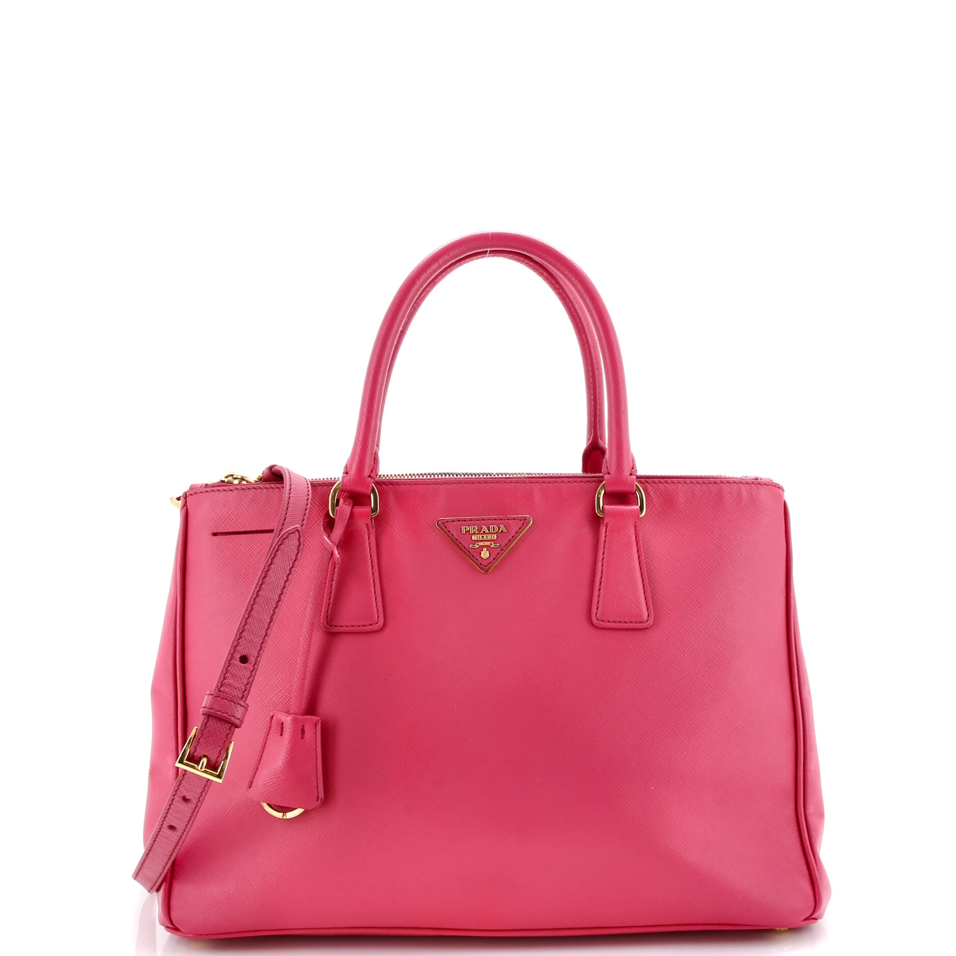 Galleria Double Zip Tote Saffiano Leather Medium