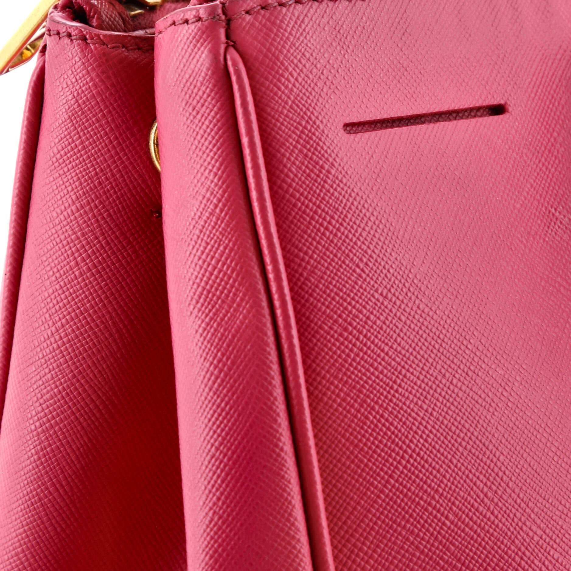 Galleria Double Zip Tote Saffiano Leather Medium