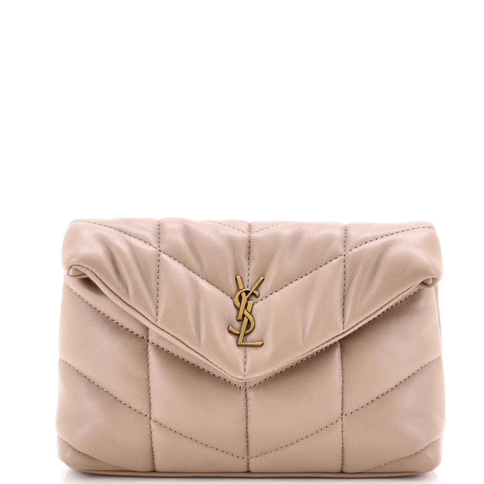 LouLou Puffer Clutch Leather Small