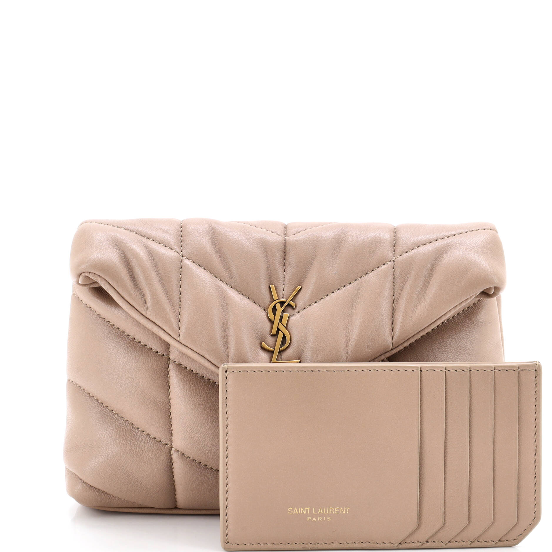 LouLou Puffer Clutch Leather Small