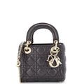 Lady Dior Chain Bag Cannage Quilt Lambskin Mini