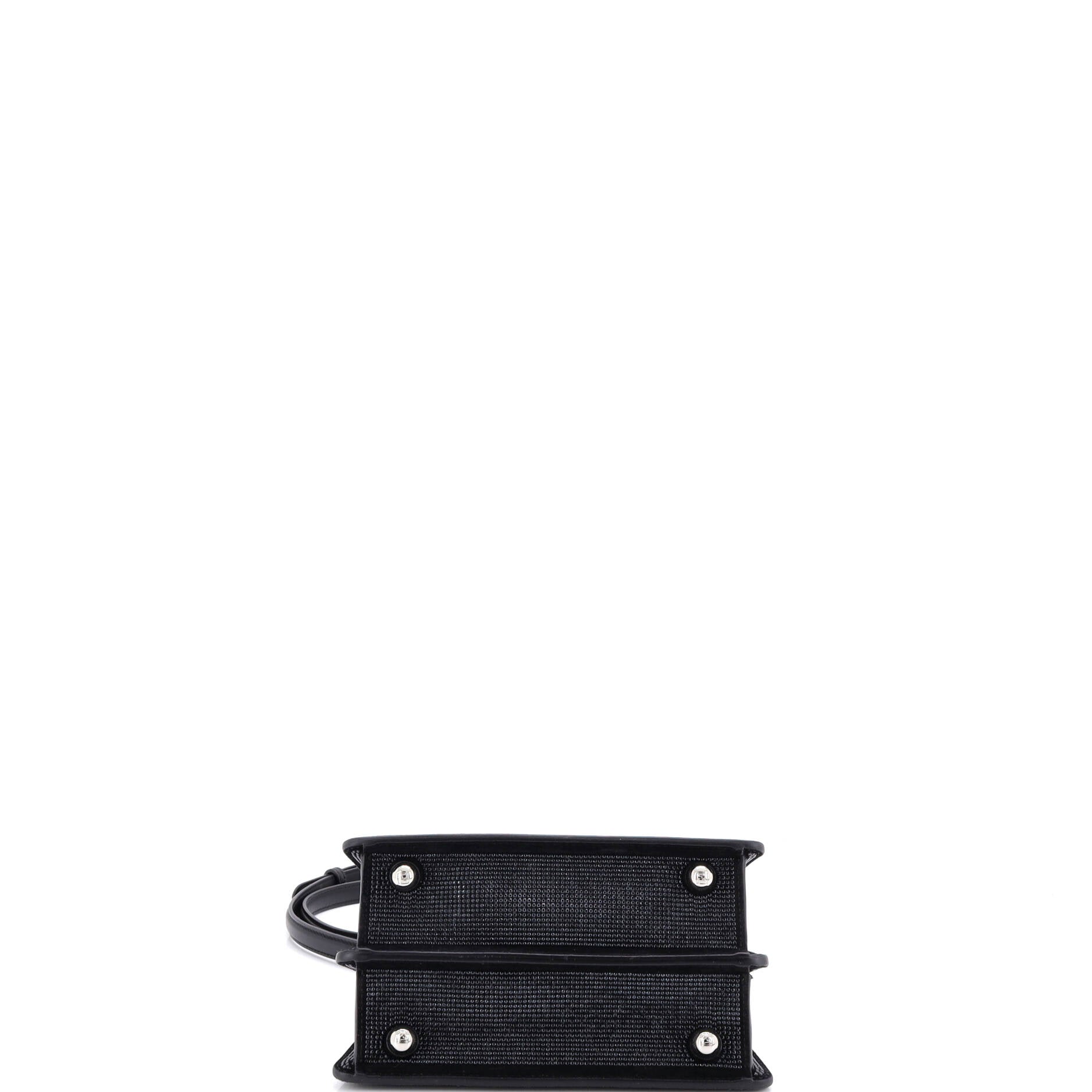 Peekaboo ISeeU Bag Zucca Crystal Embellished Suede Petite