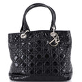 Lady Dior Soft Tote Cannage Quilt Patent Large