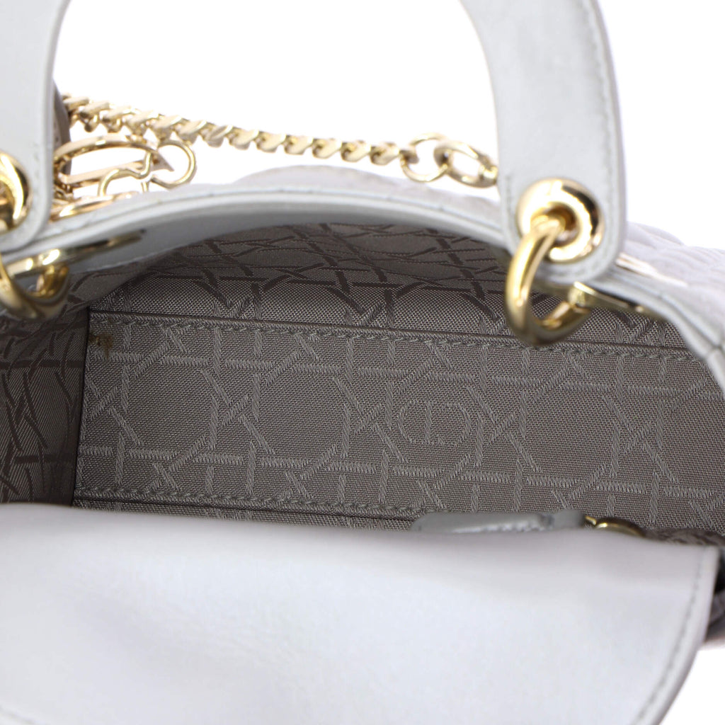 Lady Dior Chain Bag Cannage Quilt Lambskin Mini