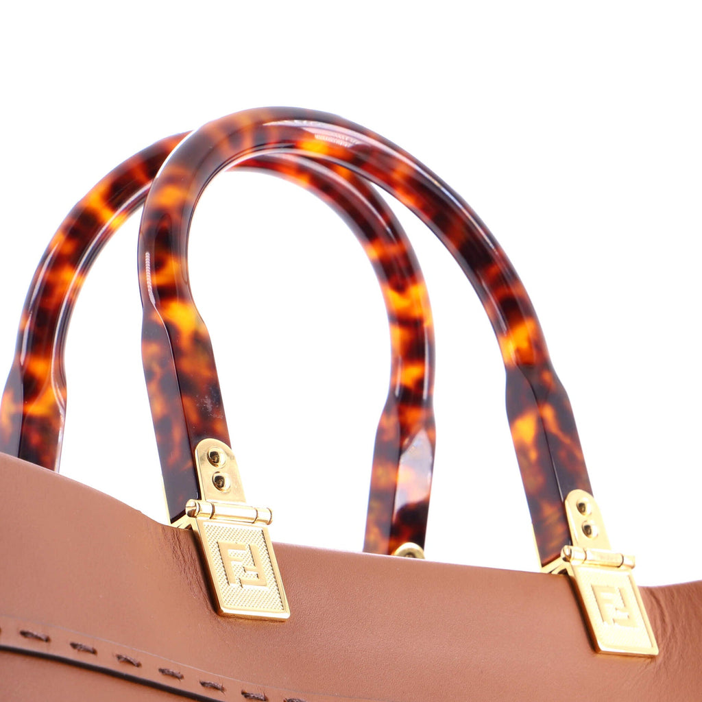 Sunshine Shopper Tote Leather Large
