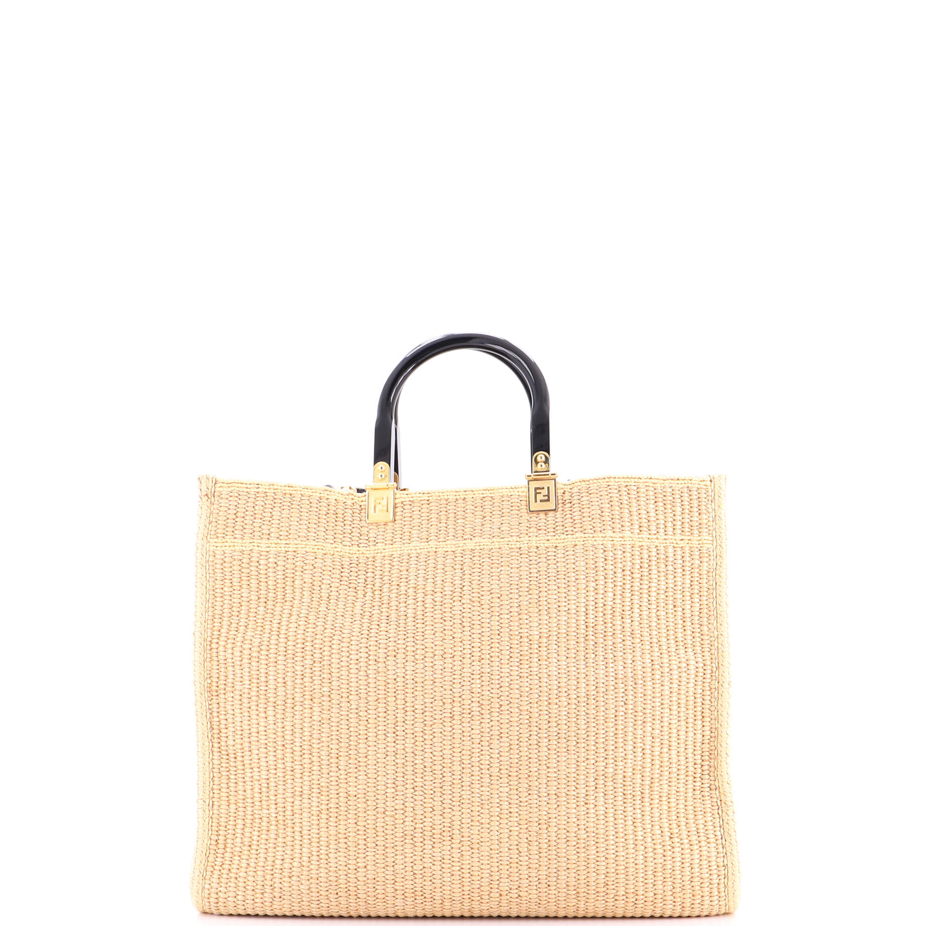 Sunshine Shopper Tote Woven Raffia Medium