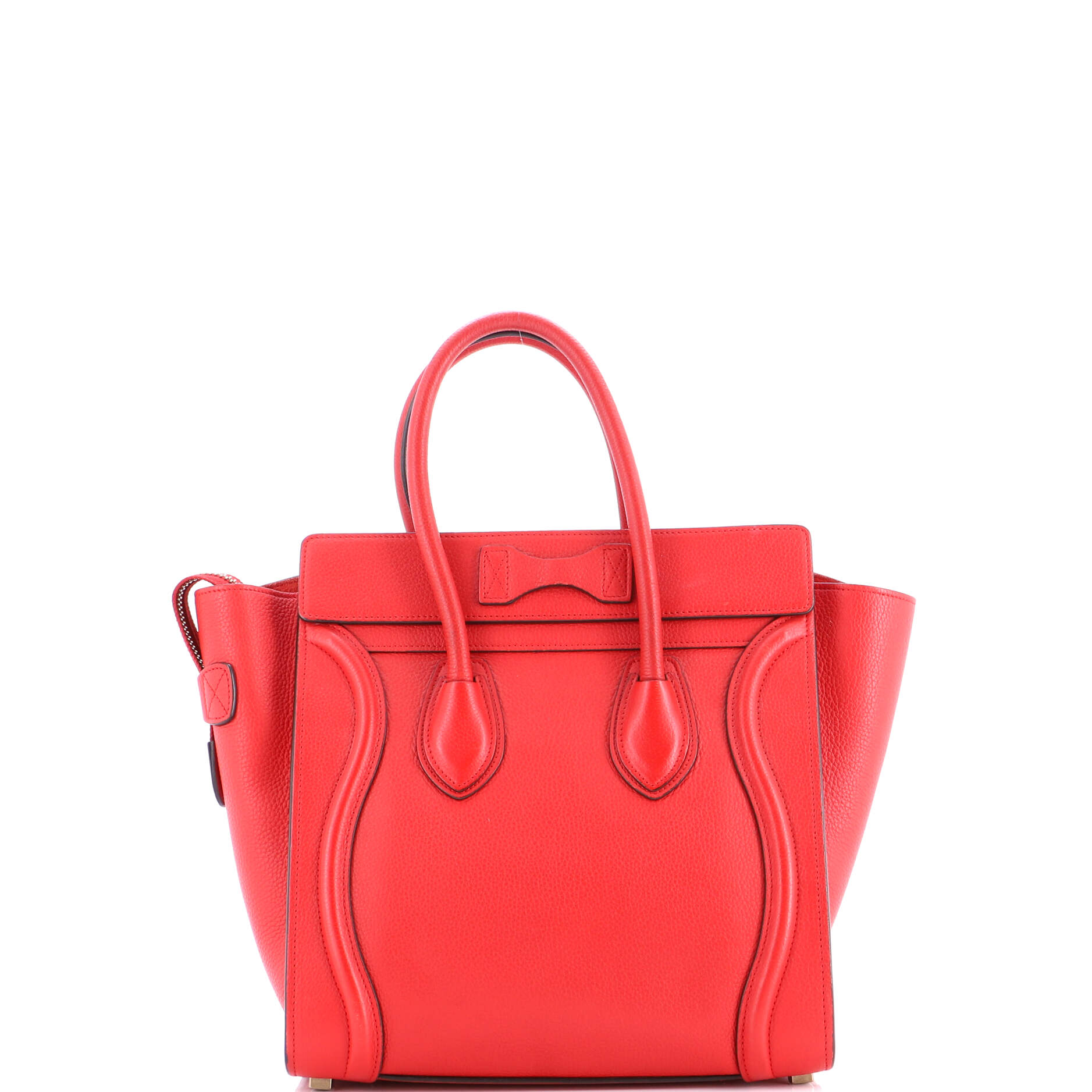Luggage Bag Grainy Leather Micro